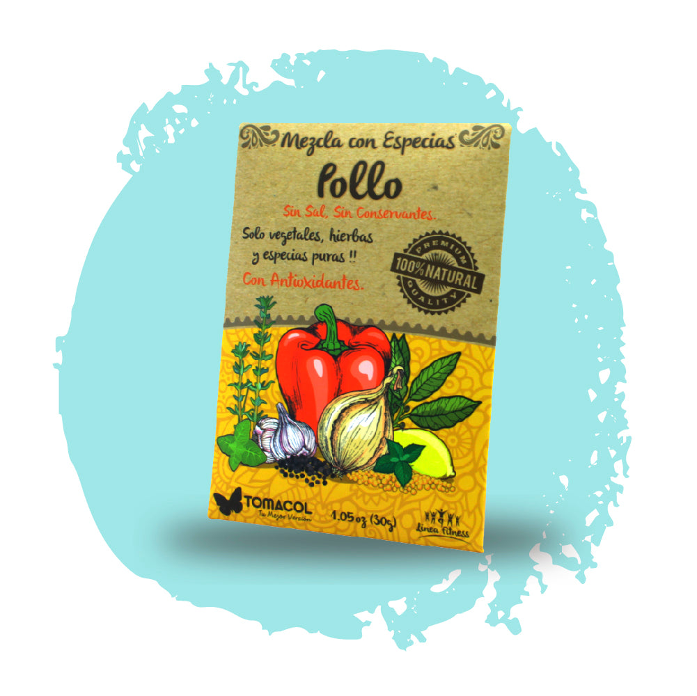 Sazón para Pollo TOMACOL x 30 Gramos 100% Natural